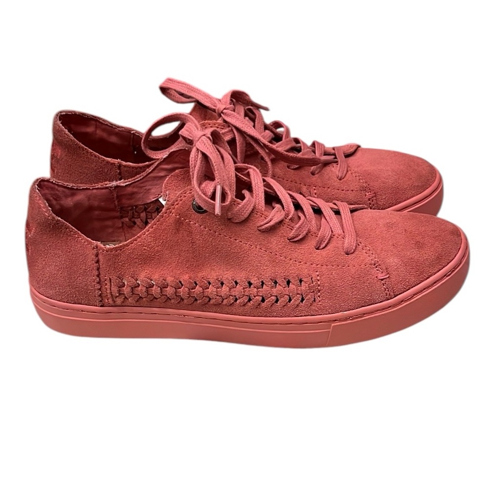 TOMS Women's Perforated Leather Pink Sneakers